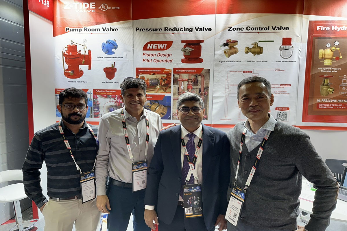 Z-Tide pressure reducing valve from Taiwan participated in InterSec Dubai 2025