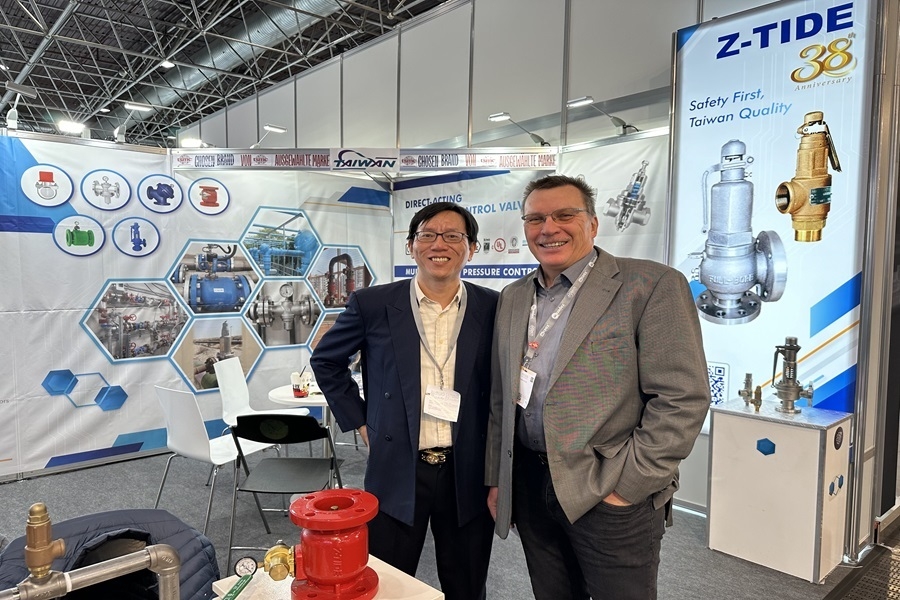Z-Tide pressure reducing valve from Taiwan participated in Valve Vorld Dusseldorf 2024