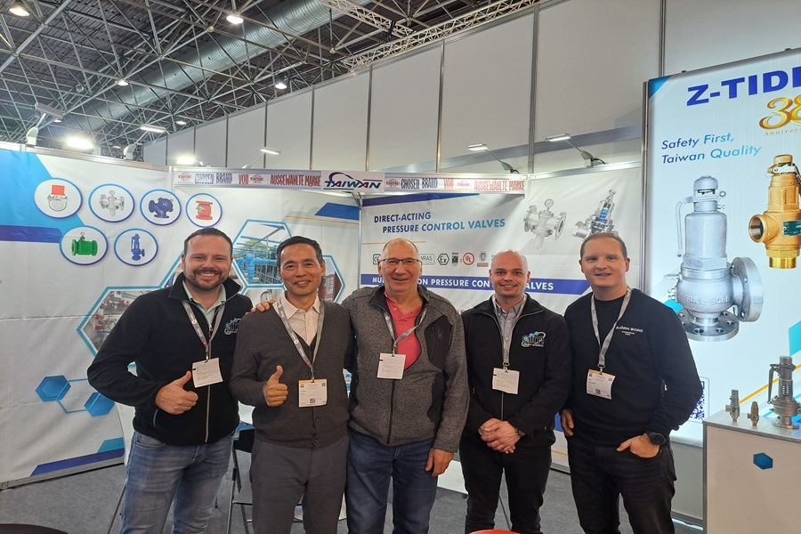 Z-Tide pressure reducing valve from Taiwan participated in Valve Vorld Dusseldorf 2024