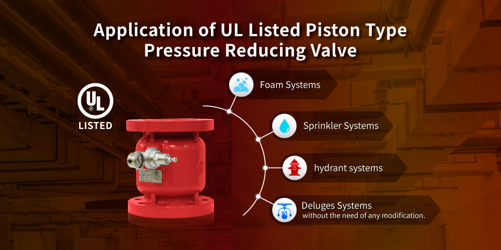 Application of Z-Tide UL listed piston type pressure reducing valve