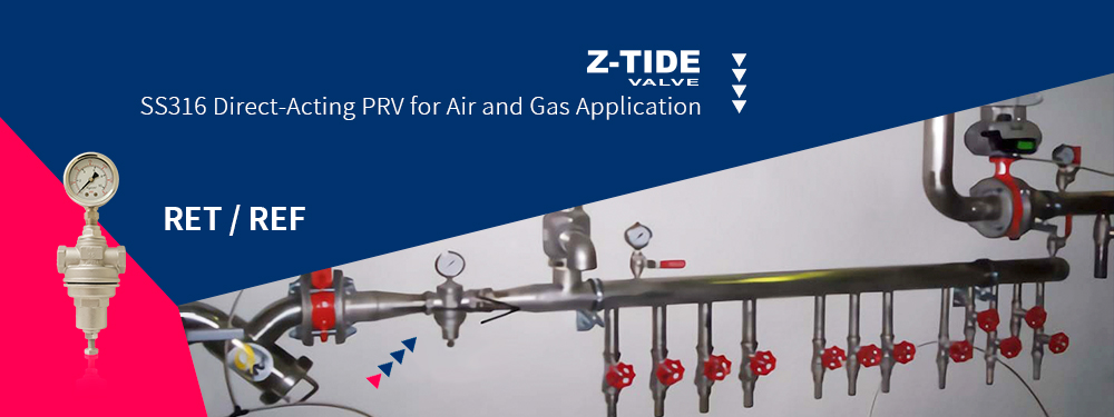 Z-Tide Direct Acting Pressure Reducing Valve Installed in Air/Gas System of a Nuclear Research Center in France